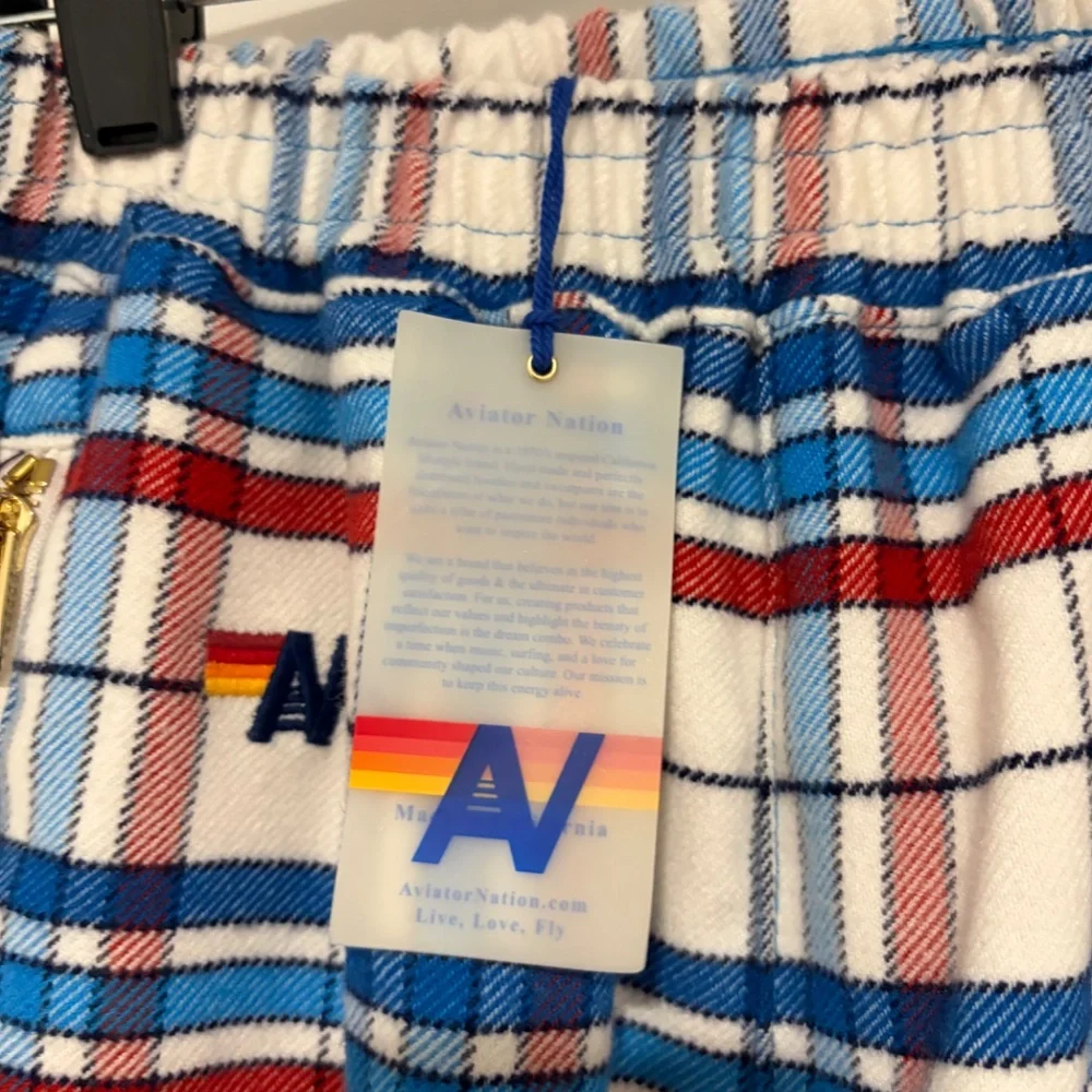 NWT AVIATOR NATION AN flannel pants size XS - Picture 3 of 5